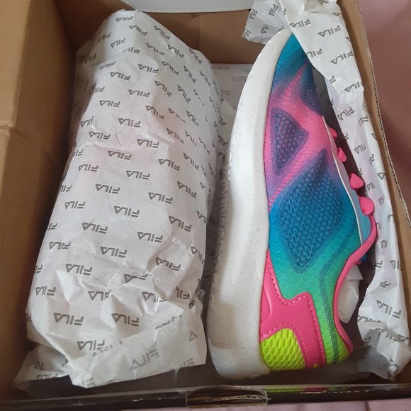 rainbow fila sneakers